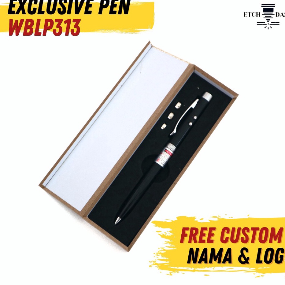 

BARU RESTOK Pulpen Laser Pointer Multifungsi Souvenir Presentasi Perusahaan Custom Exclusive Pen WBLP313