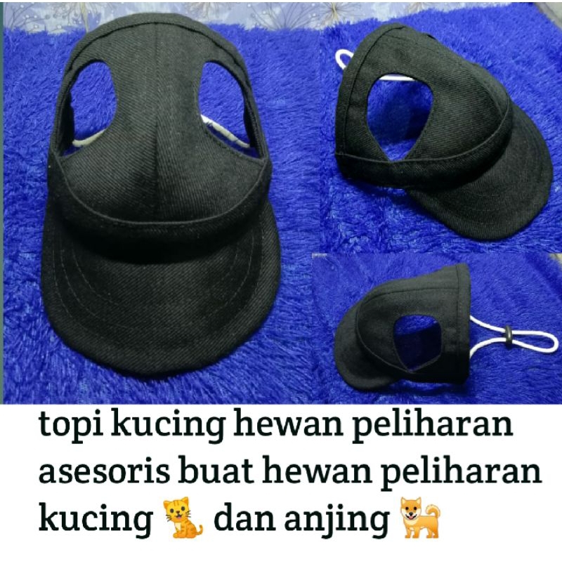 Topi kucing aksesoris hewan peliharaan murah