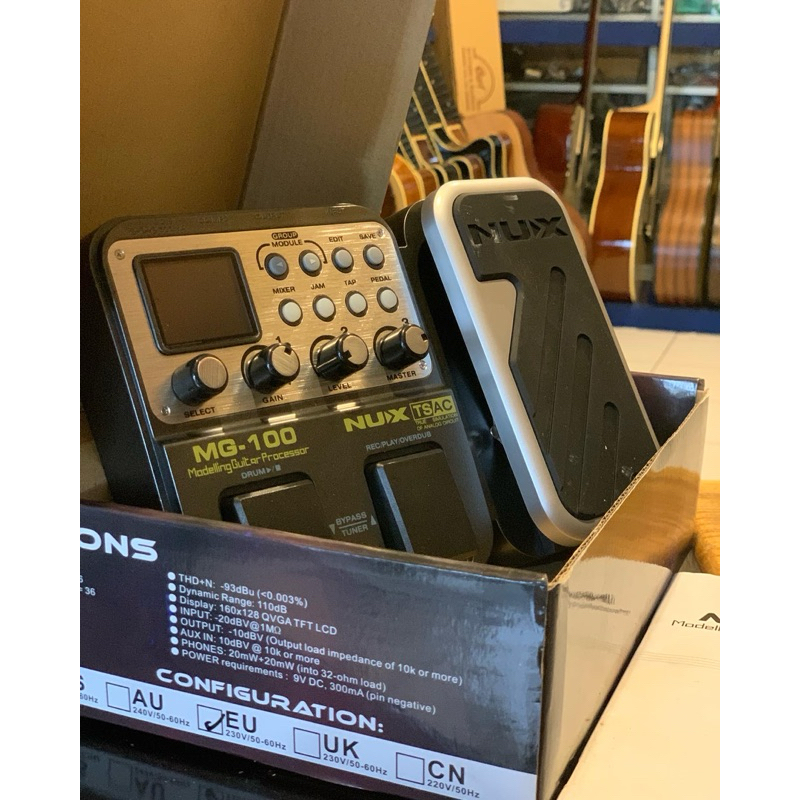 EFEK GITAR ORIGINAL NUX MG100 /multi efek digital