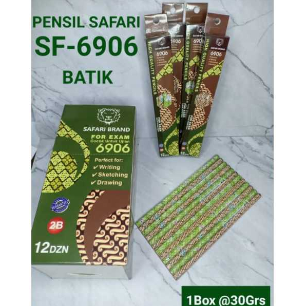 

Safari Pensil motif batik & lukis / Pensil 2B (isi 12 Pcs)