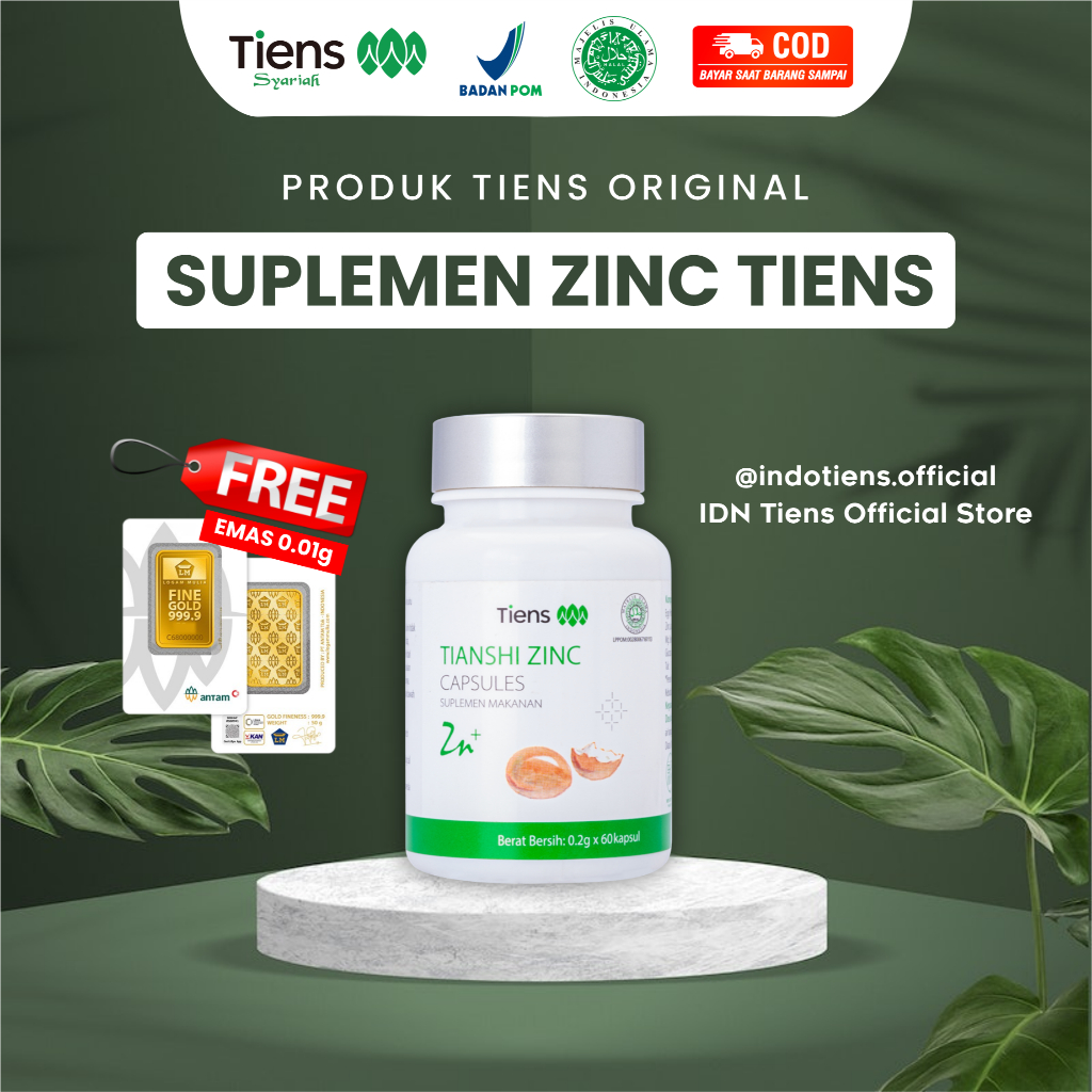 (HARGA PER BUTIR) TIANSHI ZINC Penggemuk Badan Tiens Vitamin Penambah Nafsu Makan Terbaik
