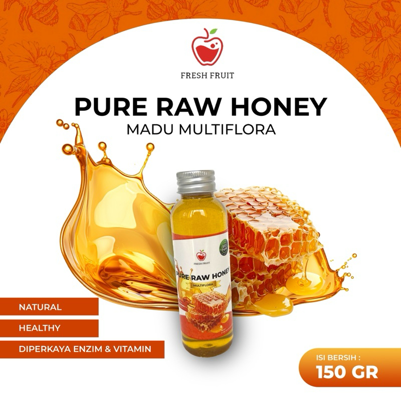 

Madu Murni Multiflora 150gr - Madu Super - Natural Raw Honey - Madu Premium