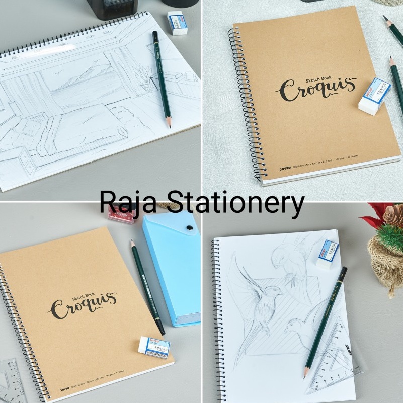 

BERKAH DRAWING SKETCH BOOK A5 A4 B5 BUKU GAMBAR SKETSA CROQUIS