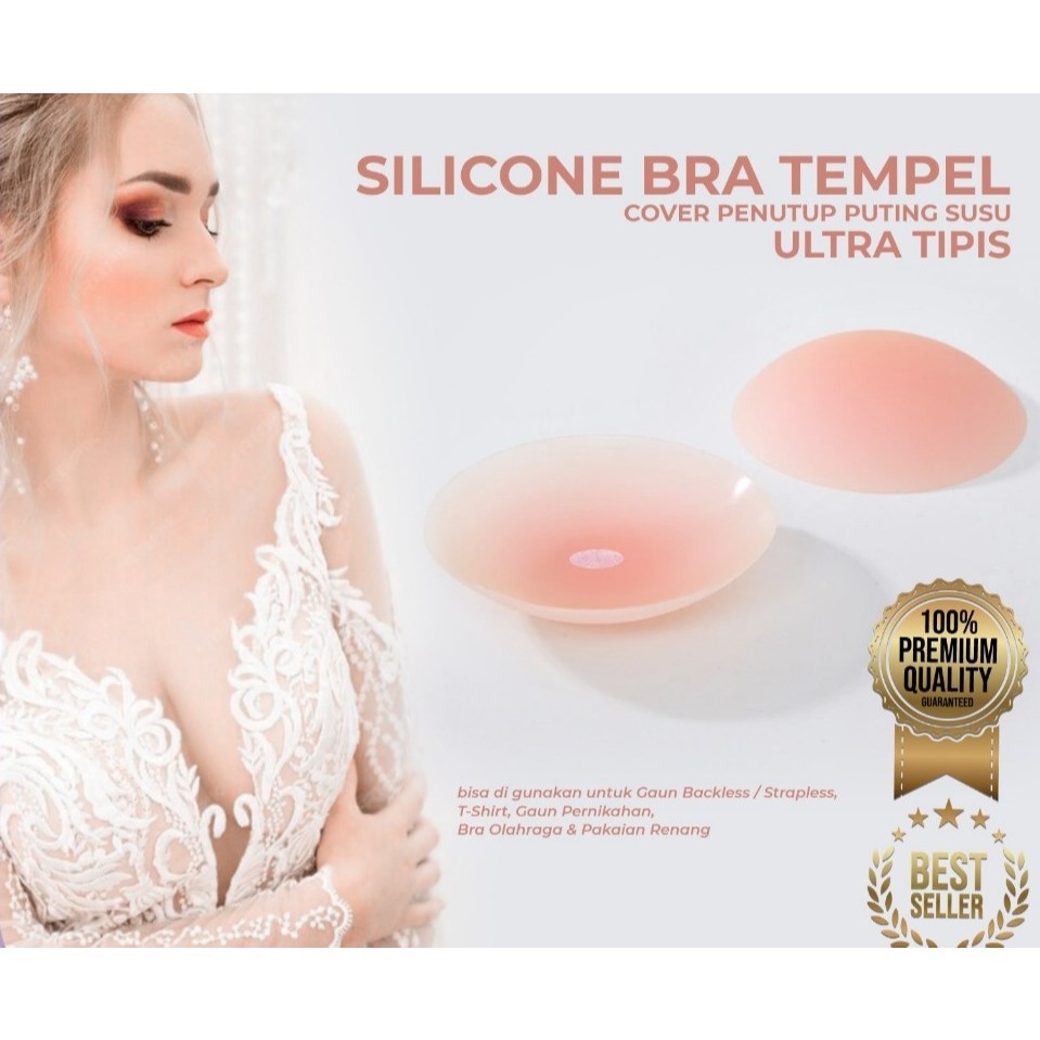 BRA SILIKON /Silicone Invisible Bra Tempel penutup puting Payudara (AZZAHRATOSERBA22)