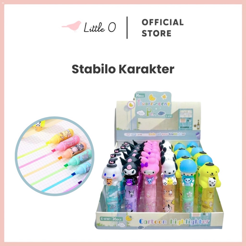 

Diskon 35 Best Seller 1PCS Stabilo Sanrio Stabilo Highlighter Penanda Stabilo Lucu Karakter Cinnamorol Pochaco Mymelody