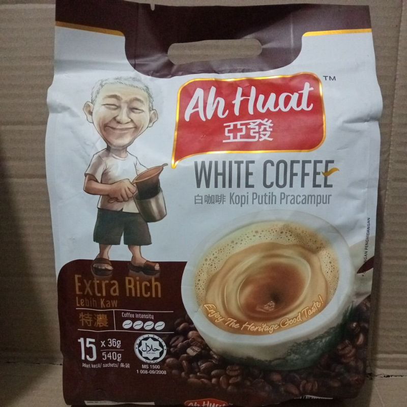 

Ah Huat White Coffee Extra Rich Lebih Kaw Isi 15