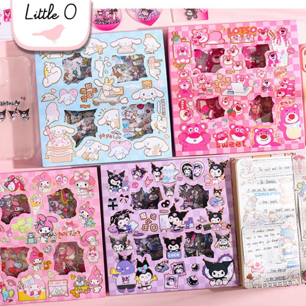 

Diskon 3 Terbatas Little O NEW MOMO Sticker Waterproof isi 1 lembar Stiker Scrapbook Jurnal Lucu
