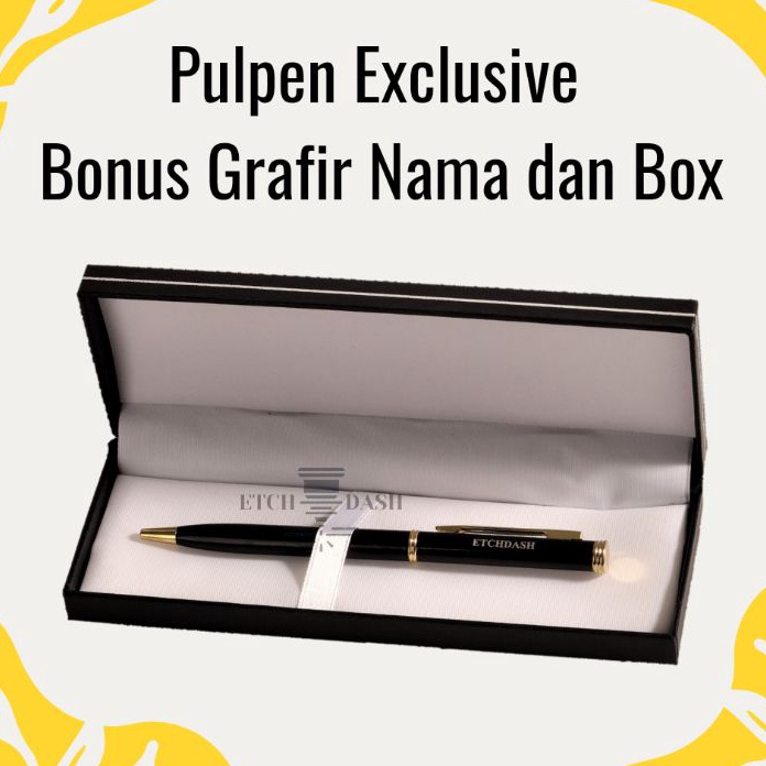 DIJAMIN ORI Pulpen Eksklusif Free Grafir NamaLogo  Box  Pulpen Custom  Souvenir Pulpen  Pulpen Promo