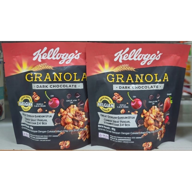 

Kelloggs Granola 40g Pouch - Granola Sereal Sarapan