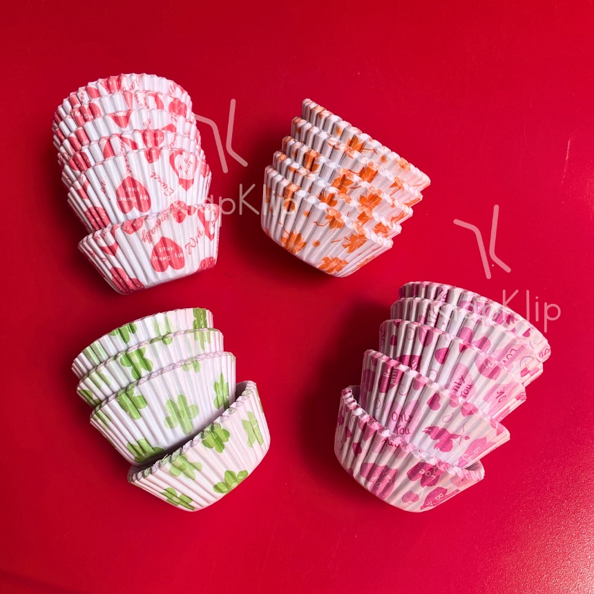 PRODUK TERBARU 1pack  1pcs Cupcake Cases LOTUS 7cm  MOTIF KEMBANG Alas Kue Nastar isi 1pcs  Alas Kue