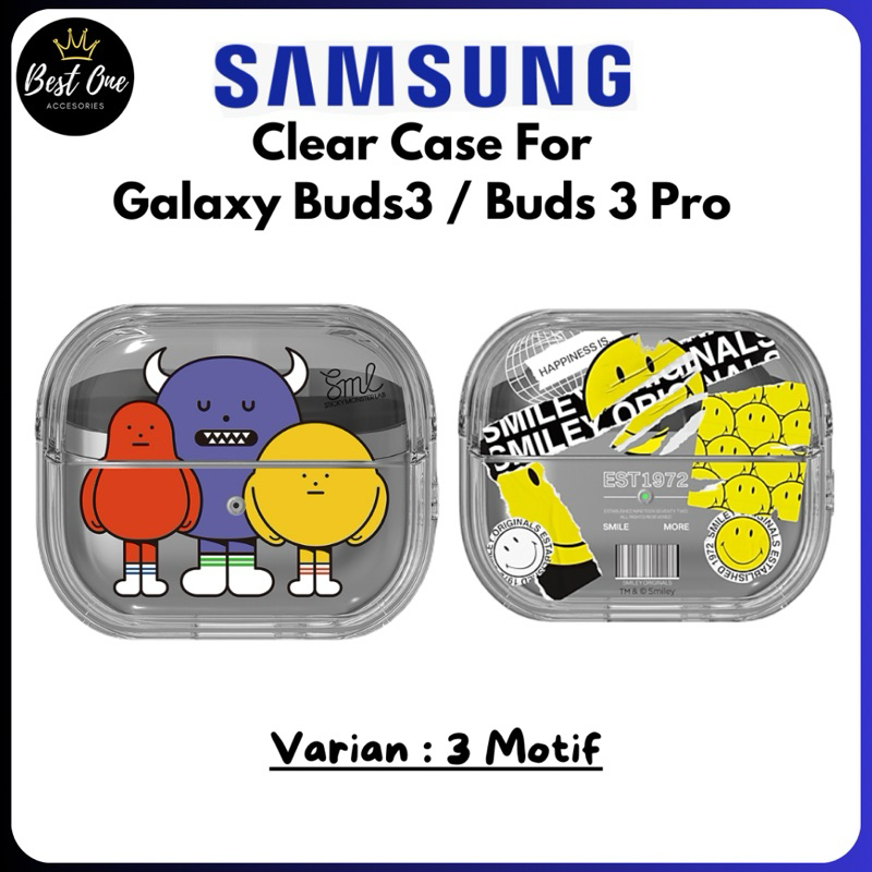 Clear Case Samsung Galaxy Buds3 / Buds 3 Pro Casing Buds 3 / 3 Pro Original Samsung