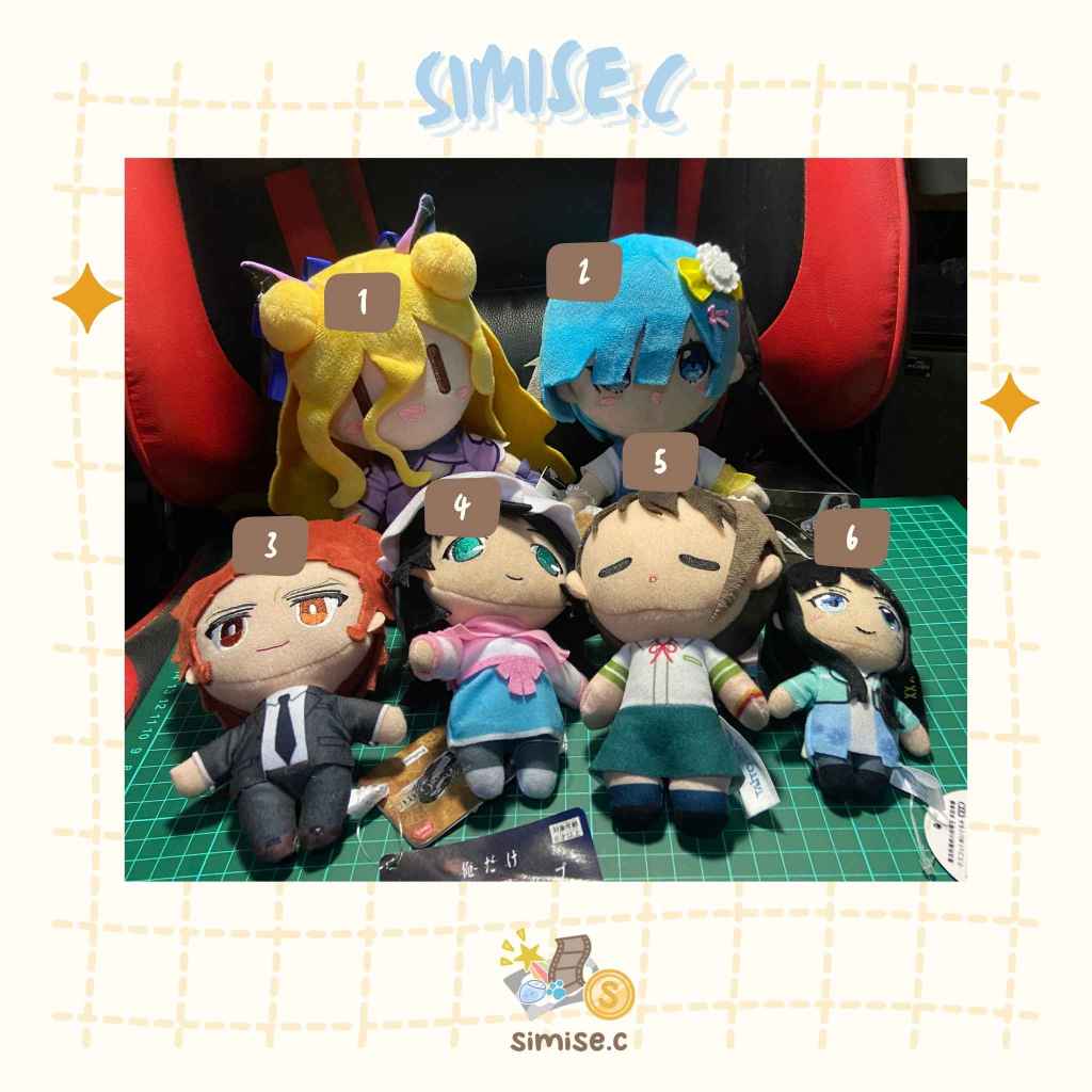 Boneka Anime Steins Gate, Re:zero, Date A Live, Suzume, Solo Levelling, Mahouka Koukou no Rettousei 