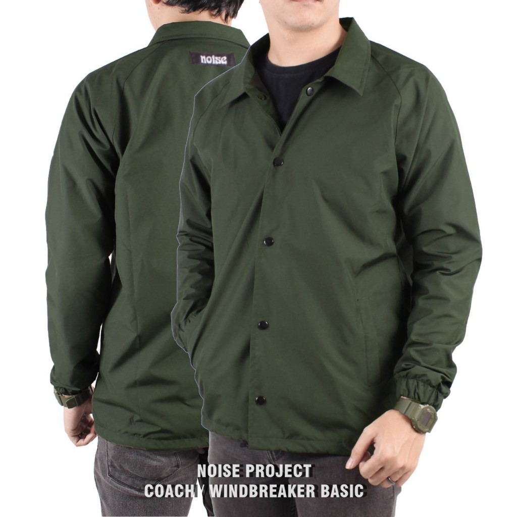 ZIYAN [PROMO] ORIGINAL Wolv jaket coach pria windbreaker parasut sablon simple polos basic noise