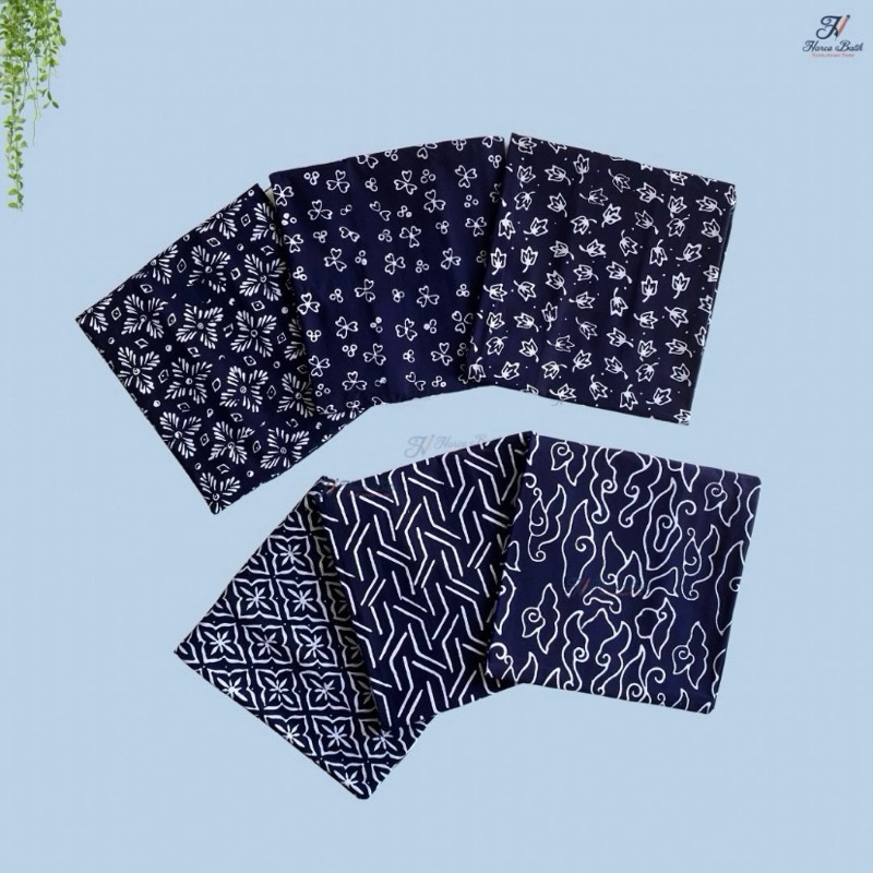 Harco Batik - Kain Batik Series Biru Dongker