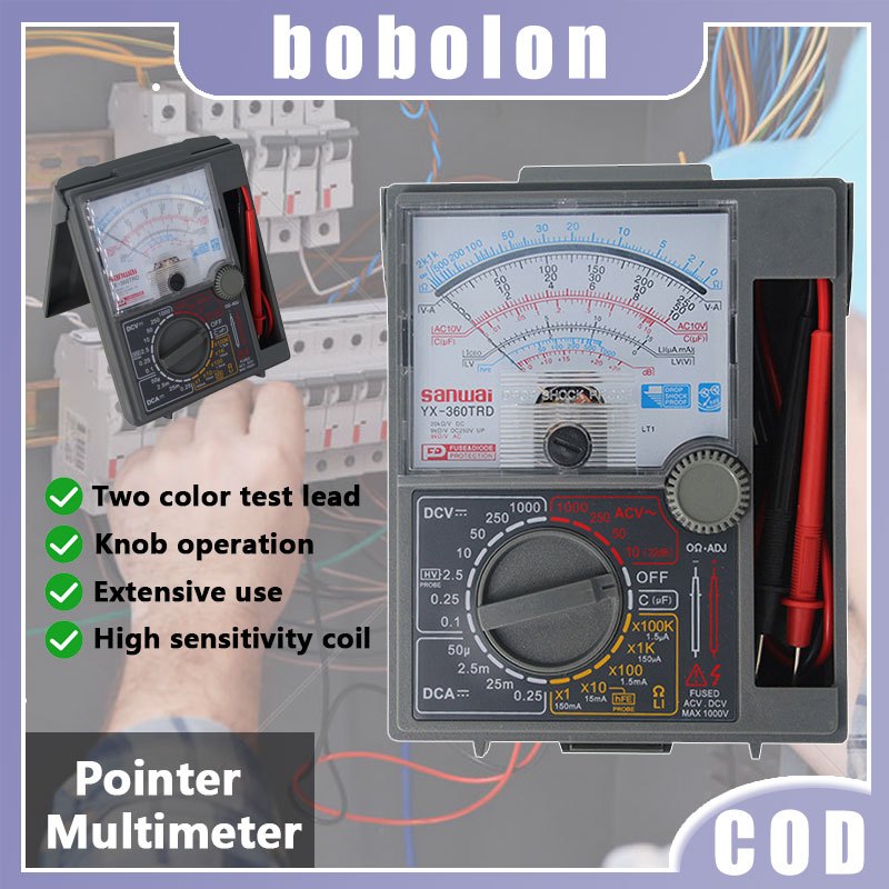 Perlindungan pengatur tegangan multimeter, uji DC AC, multimeter analog, multimeter manual, multimet