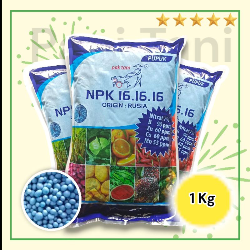 NPK 161616 Pak Tani Biru 1Kg ORIGINAL