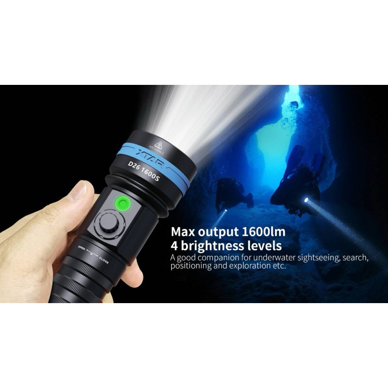 XTAR SENTER SELAM D26 1600S Lumens, Senter Selam Single