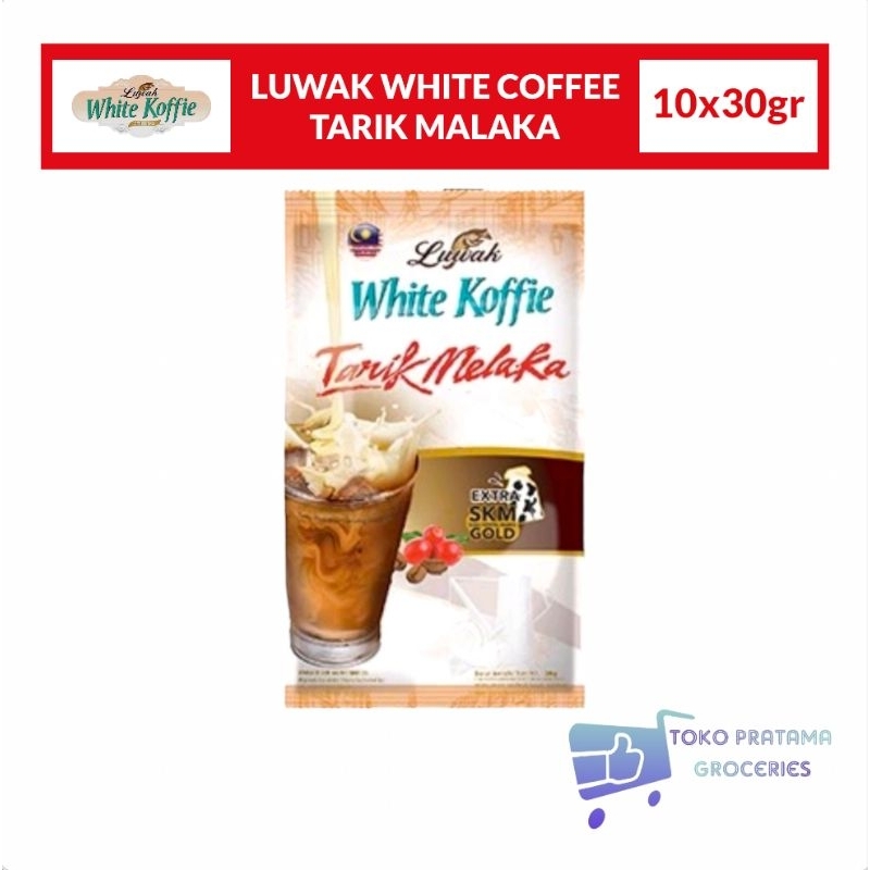 

LUWAK WHITE KOFFIE TARIK MALAKA 1 RENCENG ISI 10 SACHET