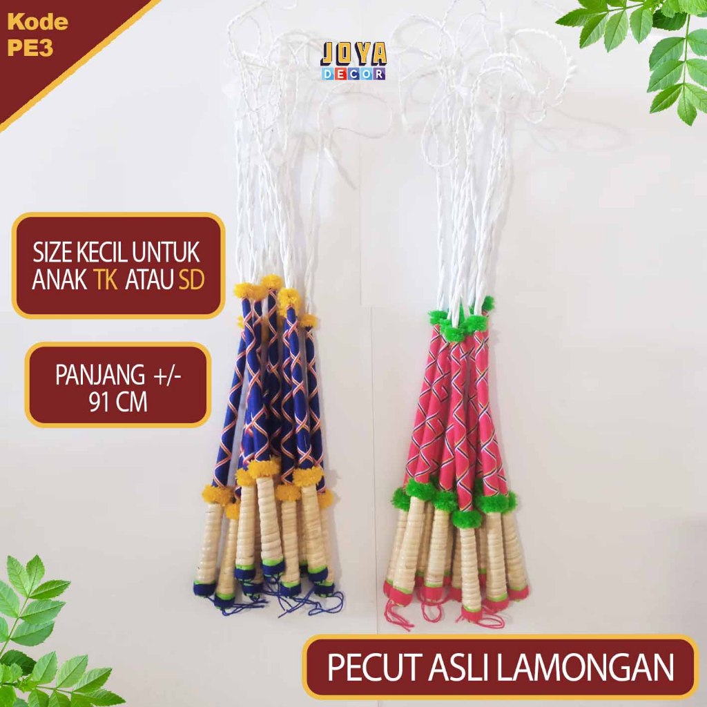 Pecut Kuda Mainan Cambuk Mainan Pecut Kuda Lumping Rami Kecil Panjang  Foto Asli PE3