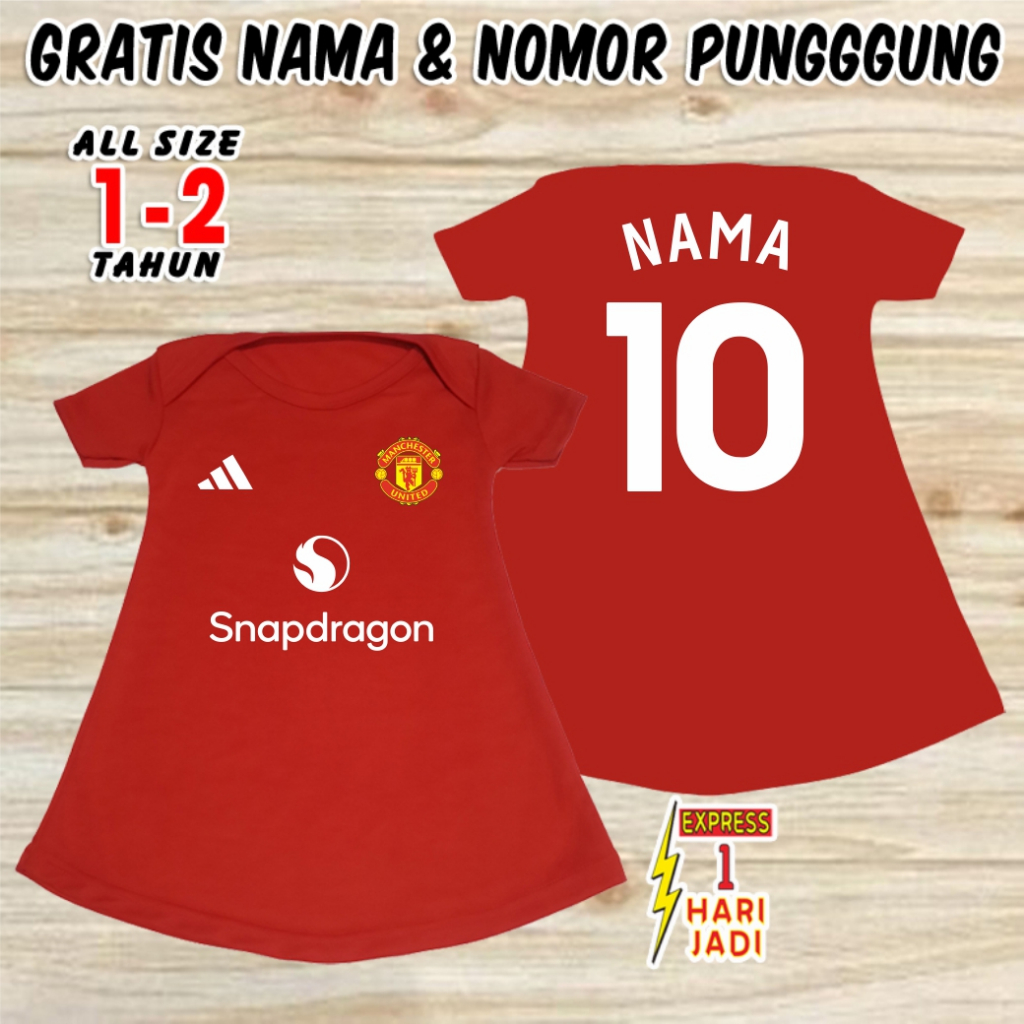 dress anak perempuan cewek klub sepak bola negara kaos set pakaian perempuan baju bola bayi dres pol