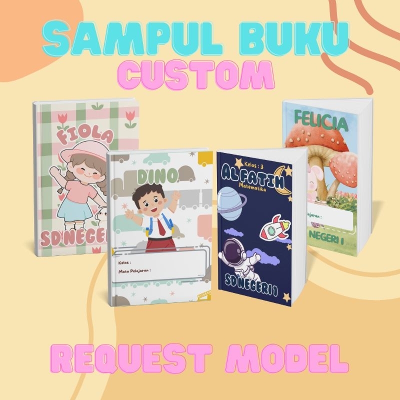 

CUSTOM SAMPUL BUKU isi 5 LEMBAR desain sampul buku anak