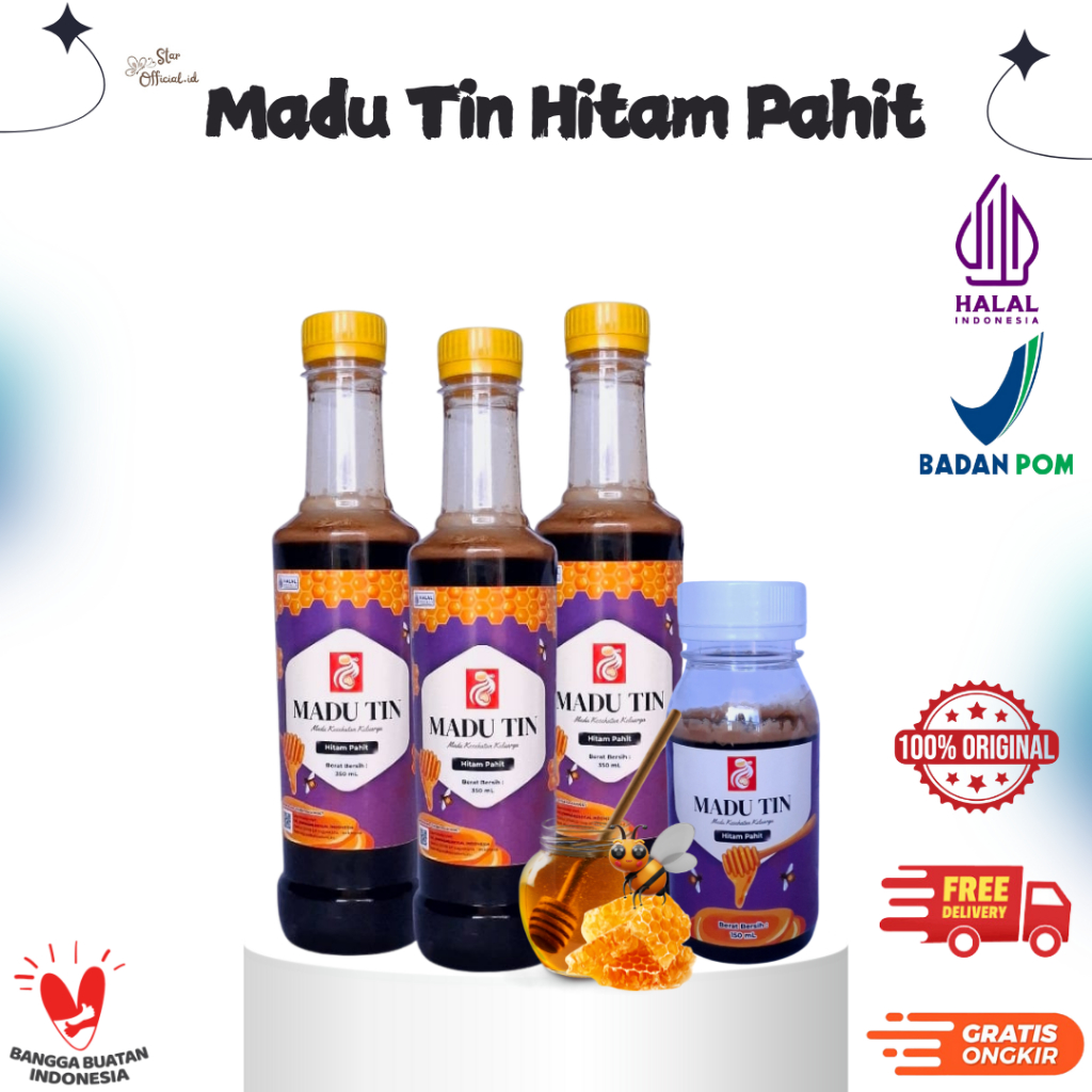 

MADU TIN MADU HITAM PAHIT MURNI HERBAL ASLI ORIGINAL 100%