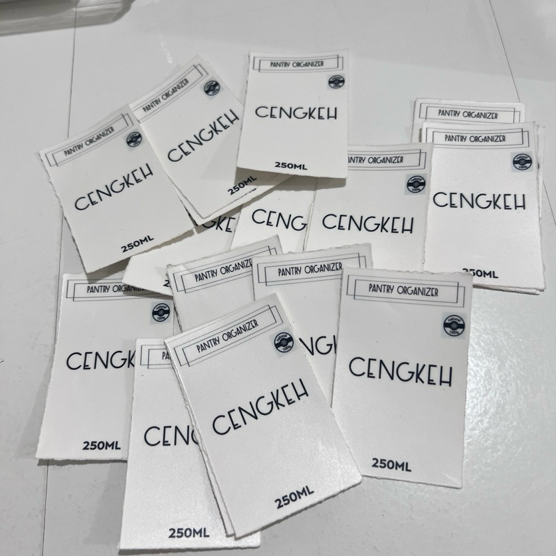 

( STIKER SAJA 250ML NAMA KAPULAGA KAYUMANIS PALA DLL ) REMPAH DAPUR AESTHETIC LABEL TULISAN UKURAN STICKER JAR TOPLES ANTI AIR waterproof HARGA PER PCS