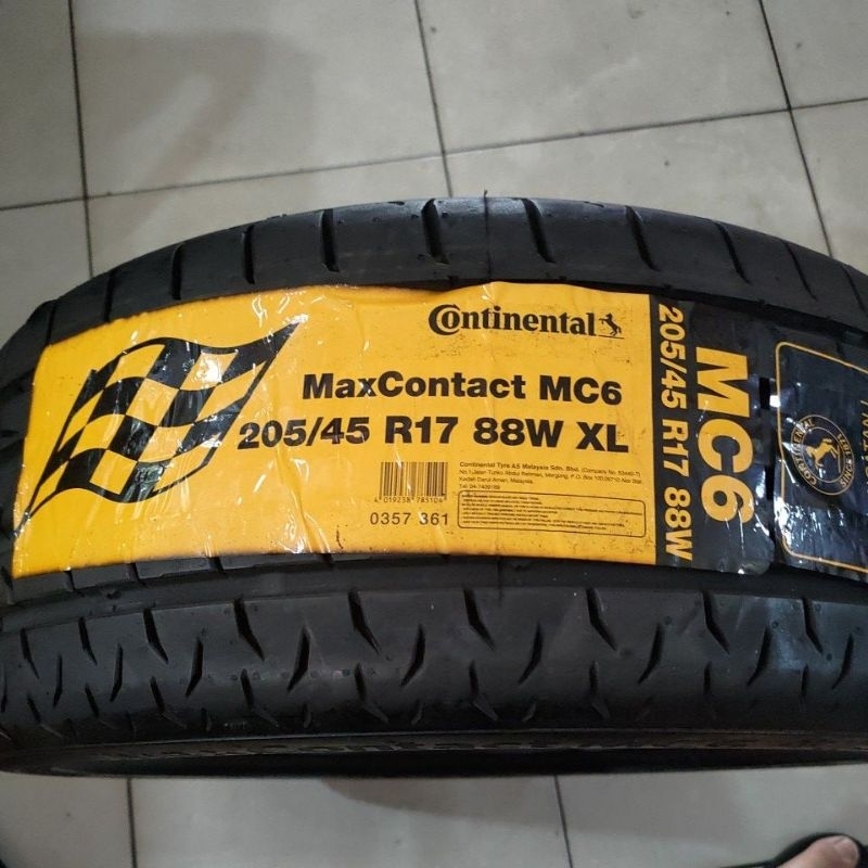 Ban Continental Max Contact MC6 205/45/r17 88W Tubeles
