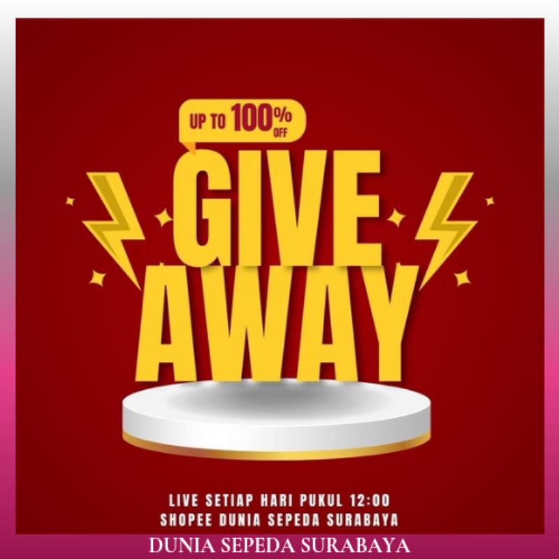 BONUS BARANG RANDOM SETIAP PEMBELIAN UNIT SEPEDA DI DUNIA SEPEDA