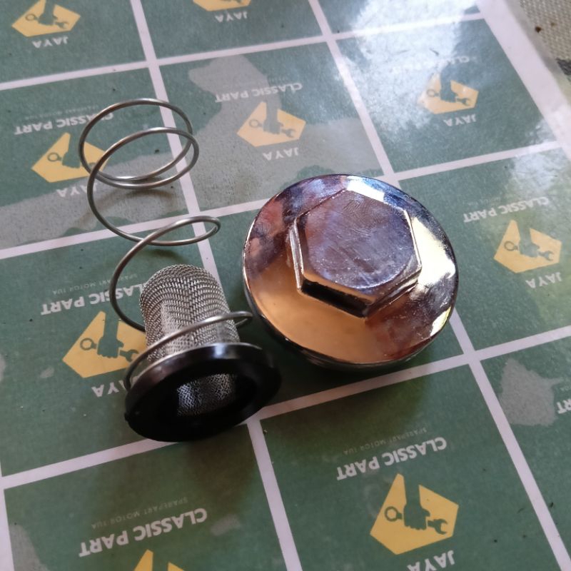 TUTUP TAP OLI CHROM SET PER & FILTER OLI CB GL MP TIGER