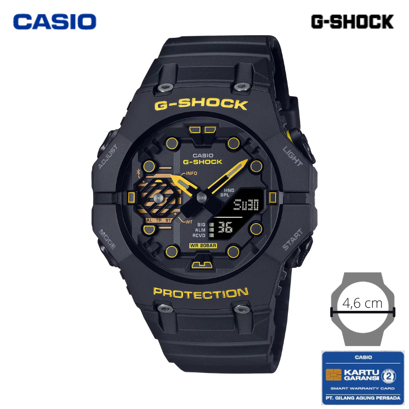 JAM TANGAN CASIO PRIA CASIO G-SHOCK GA-B001CY-1A - GA B001CY HITAM G-SHOCK ORIGINAL