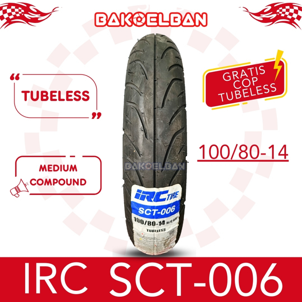 BAN MOTOR IRC SCT006 100/80-14