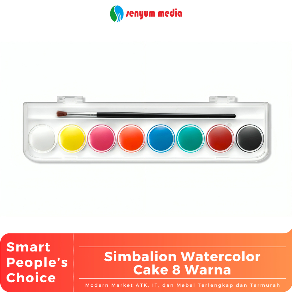 

Simbalion Watercolor Cake 8 Warna (1 Pcs) (S:PCS)