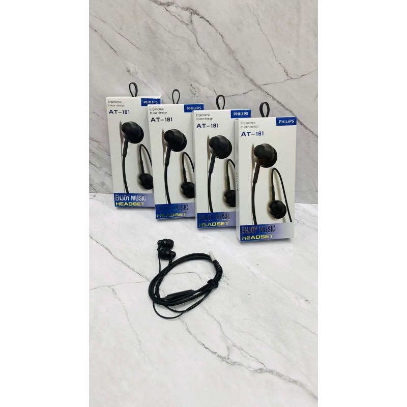 New  { HF Handsfree | PHILIPS AT-181 } Super Extra Bass