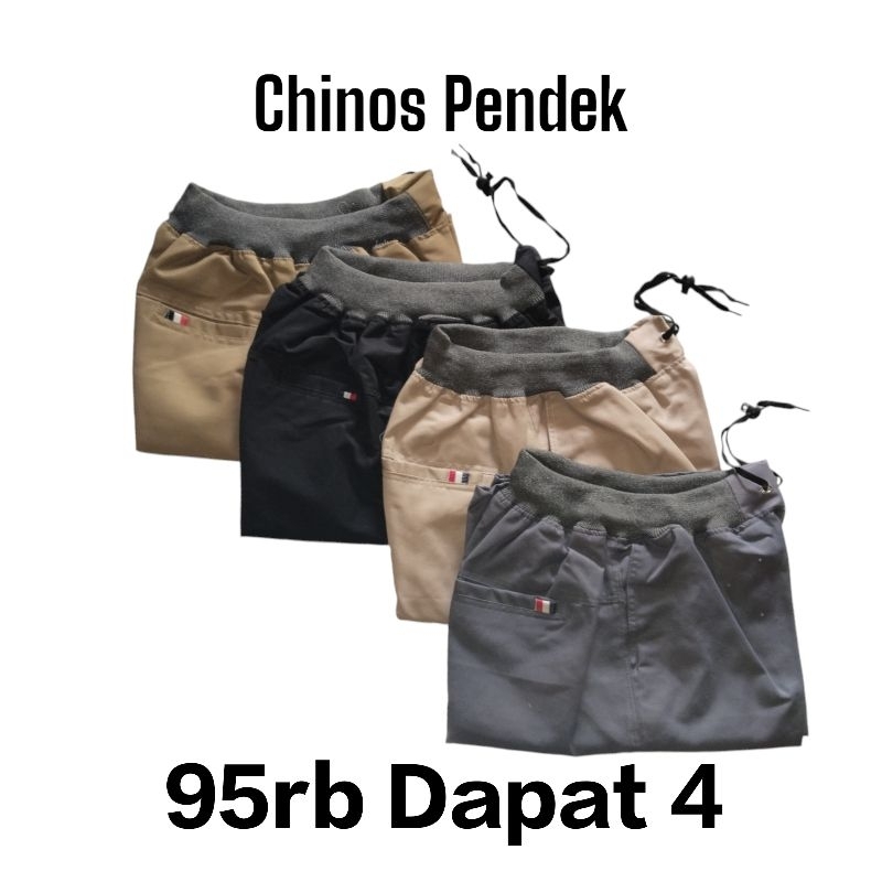 CHINOS PENDEK/CELANA SIMPLE/BOXER/CELANA PRIA/Paket Usaha 95 Ribu Dapat 4 Celana