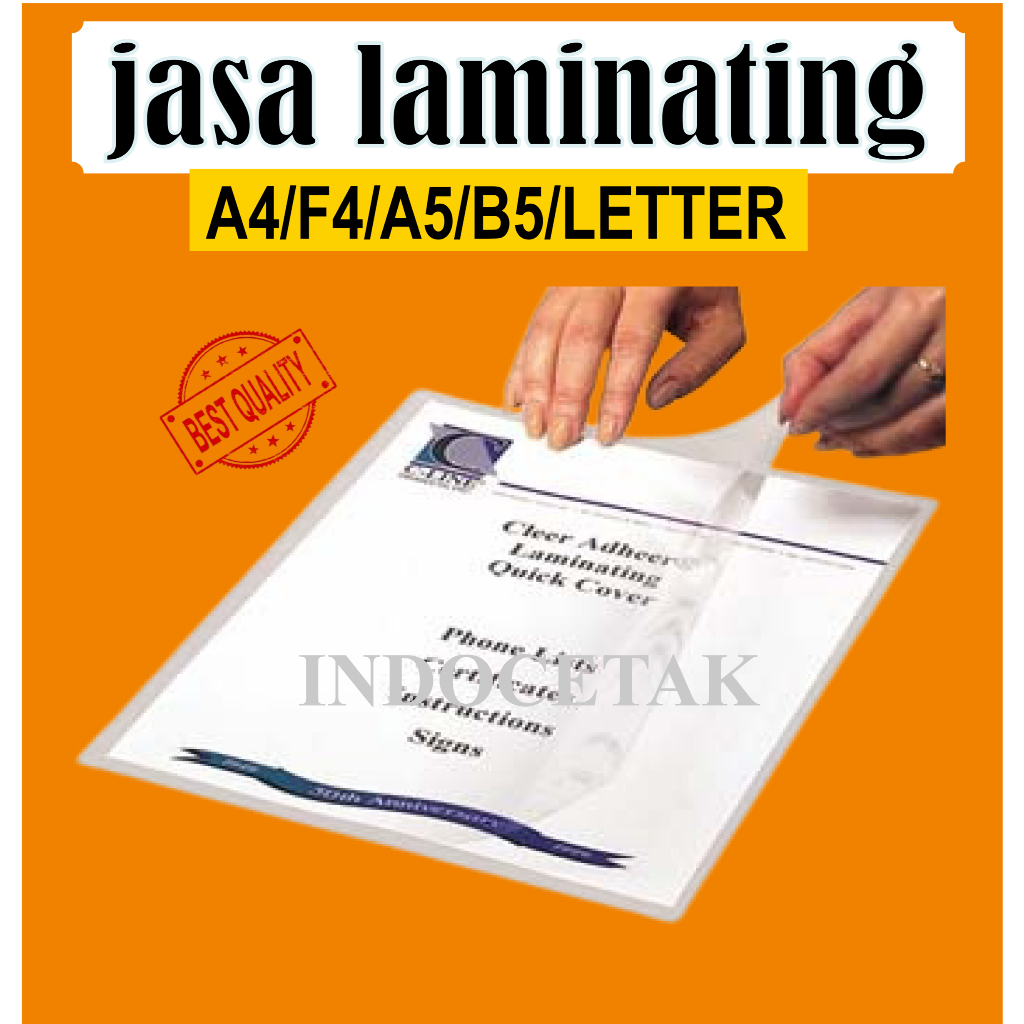

JASA LAMINATING a4 F4