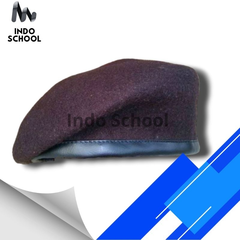 topi baret Pramuka / baret Pramuka coklat / topi pramuka SD SMP SMA dewasa pria wanita cewek