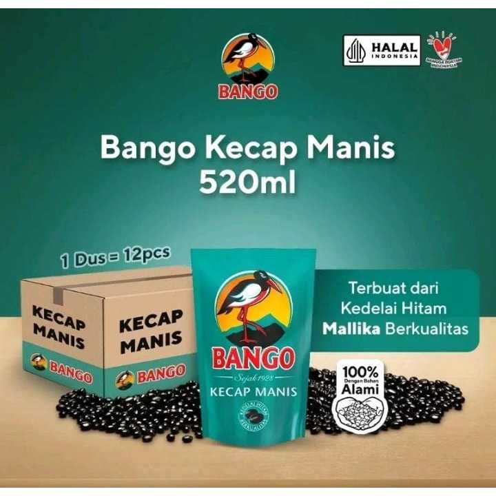 Kecap Bango Dus 720 g / Kecap Manis Bango Karton 720g x 12 / Bango 12 x 720g