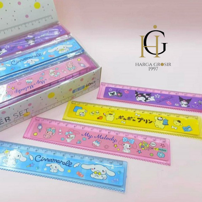 

Penggaris 15 cm sanrio PURIN/MELODY/CINAMOROLL/KUROMI termurah alat tulis kantor BISA COD