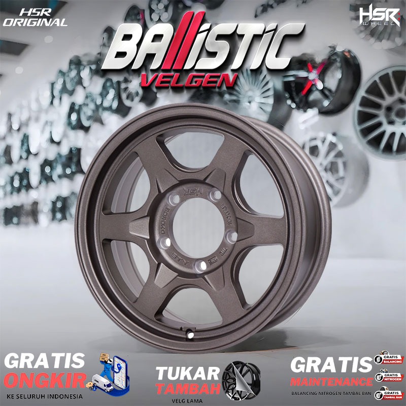 Velg Semi Offroad Ring 16 Lubang Baut 5 Velg Racing Jimny, Escudo DLL Original HSR Terbaru Type STY