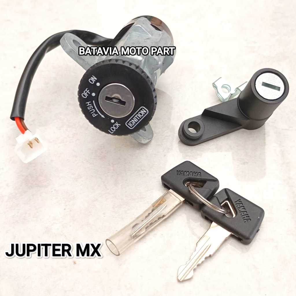KUNCI ASSY SET MOTOR YAMAHA JUPITER MX OLD KUNCI JOK JUPITER MX 135 LAMA