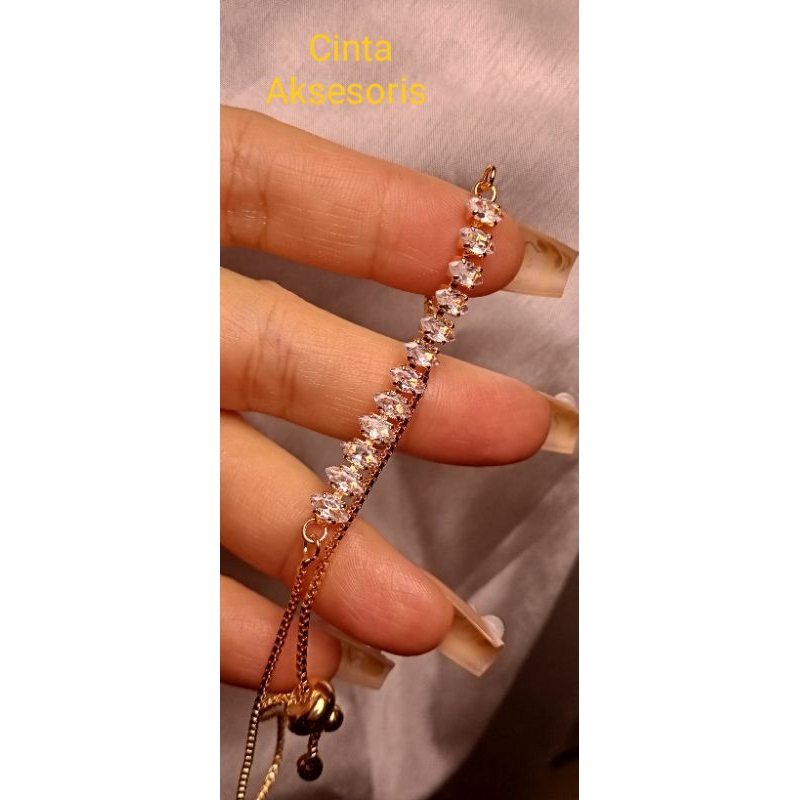 GELANG XUPING MODEL RANTAI MATA ZIRCON GAYA REMAJA MASA KINI_XG35