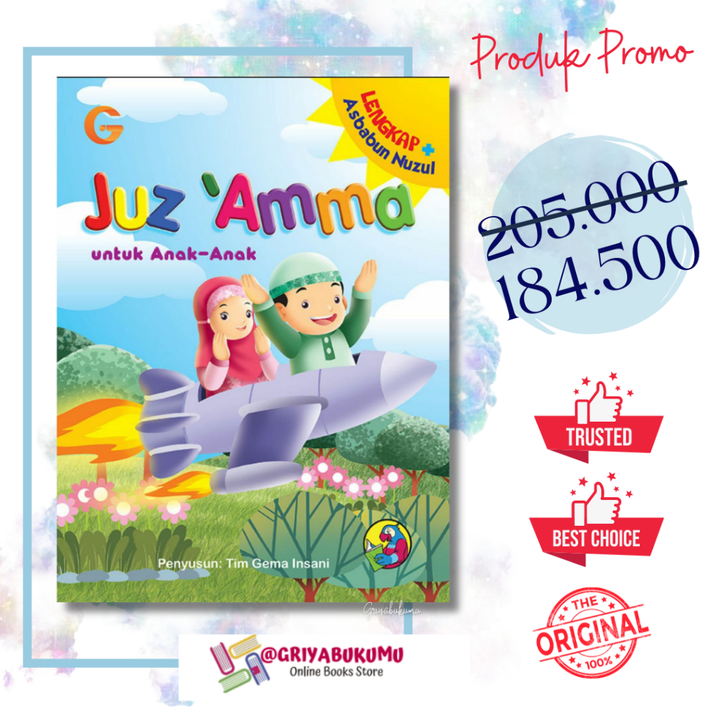 JUZ AMMA ANAK LENGKAP 30 JUZ NEW ASBABUN NUZUL BERWARNA HARD COVER GEMA INSANI