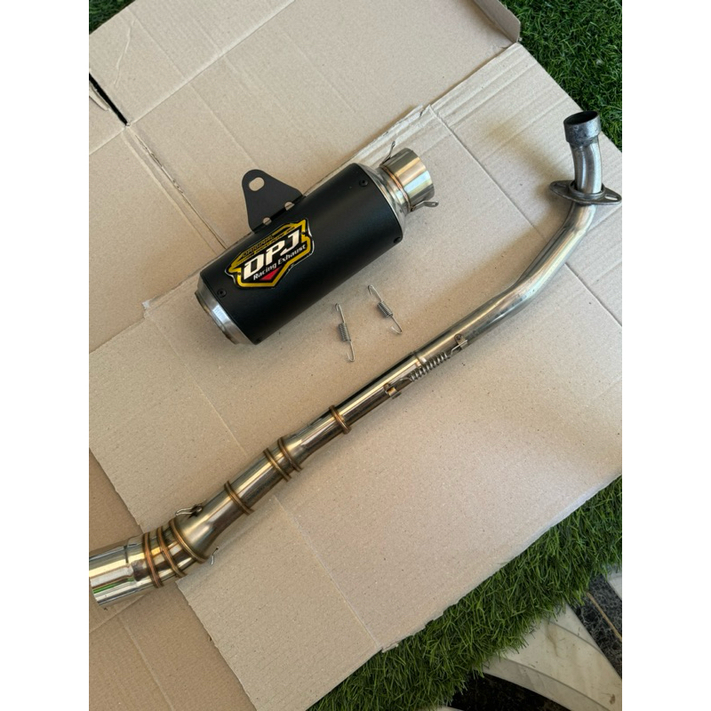 knalpot dpj gp1 black coting for jupiter.smash.supra.grand dll.