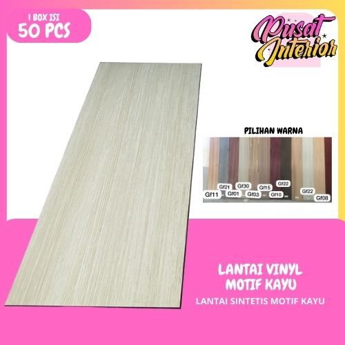 (1BOX ISI 50PCS) COD Lantai Vinyl Sudah Ada Lem Perekatnya Cocok Untuk Lantai PERBOX Lantai vinyl st