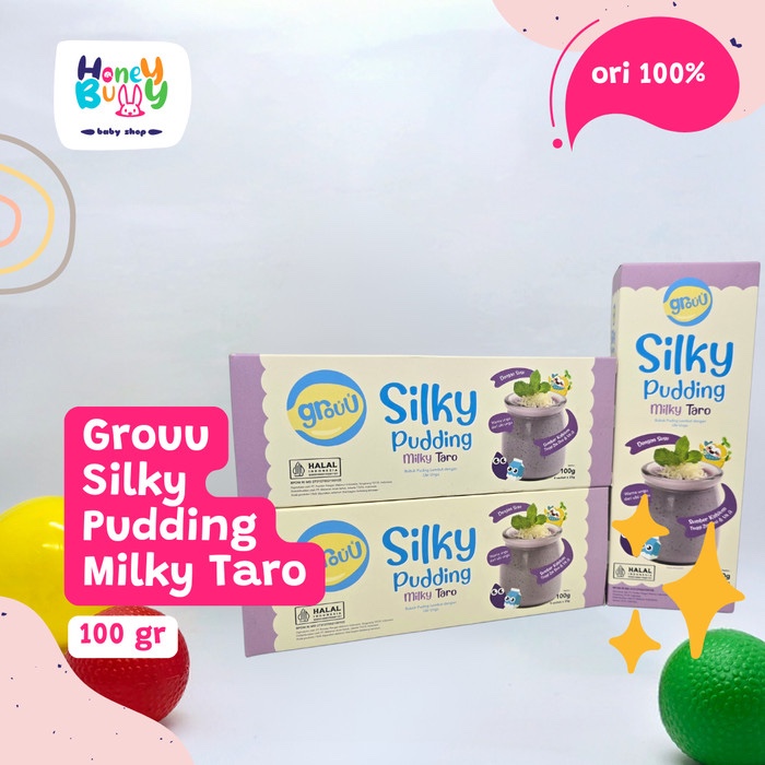 

GROUU SILKY PUDDING MILKY TARO BUBUK PUDING UBI UNGU - 100GR