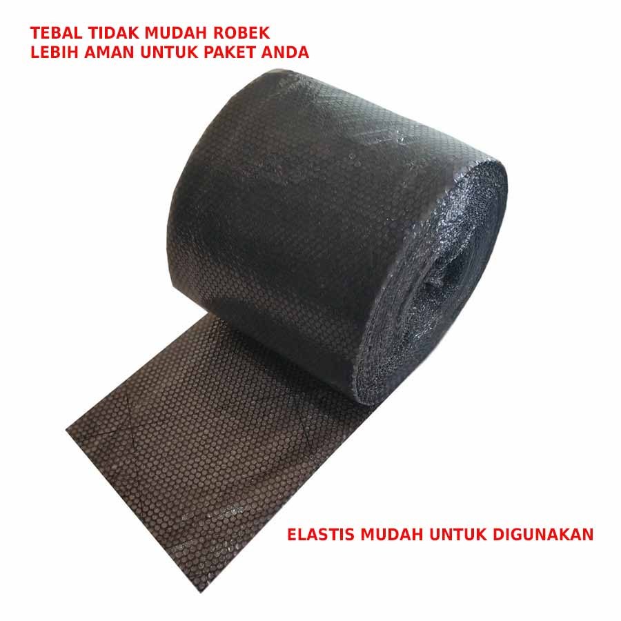 

tAe BUBBLE WRAP / HITAM & BENING / PLASTIK BUBBLE WRAP 40CM X 50M / HH QUALITY