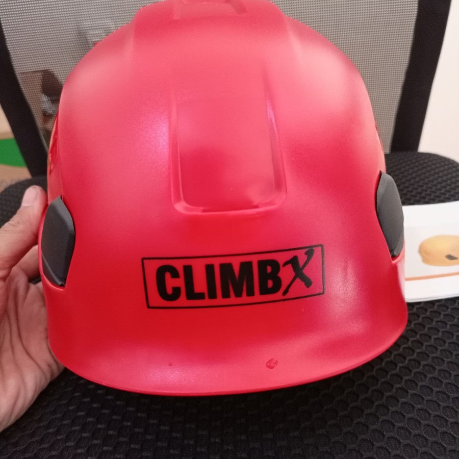 Helm Safety Climbing Climbx Merah / Helm Safety Panjat Tebing Murah / Helm Safety Sepeda