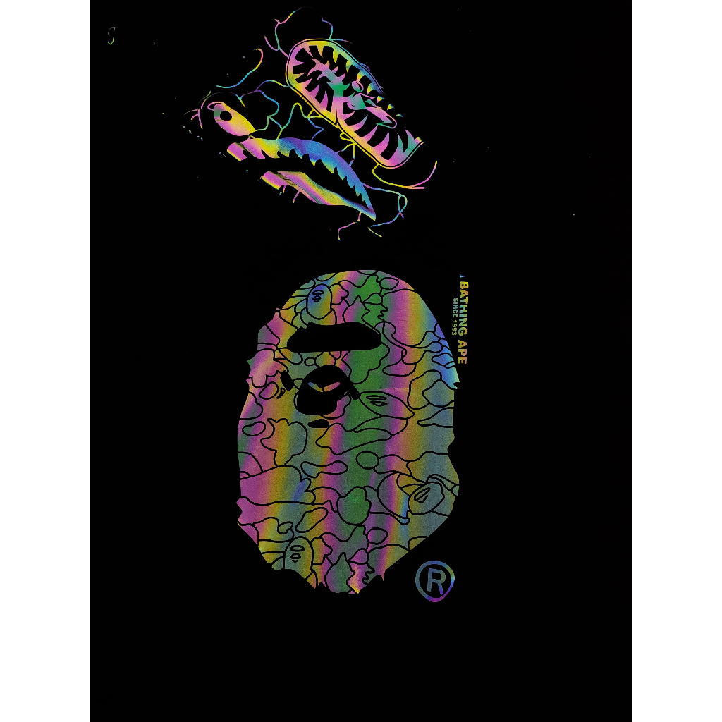 Hoodie Bape Shark Hologram