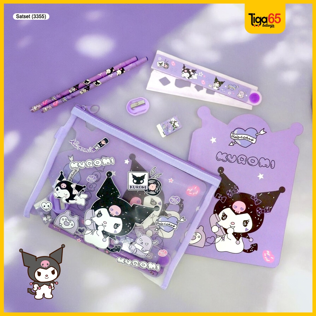 

365 Pensil Set Paket Alat Tulis Sekolah Lucu Kuro #3355 Stationery Set Souvenir Ulang Tahun Anak